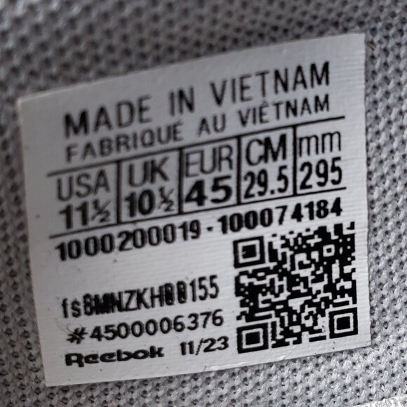 BNWT REEBOK Nano X4 Training Shoes cool grey / bright white (11.5) KICKS - Picture 4 of 9